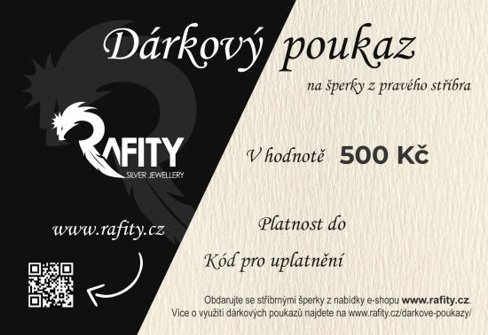 500Kč - Tištěný dárkový poukaz