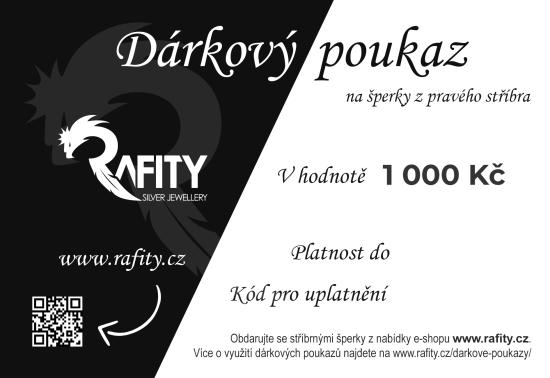 1000Kč  - Tištěný dárkový poukaz