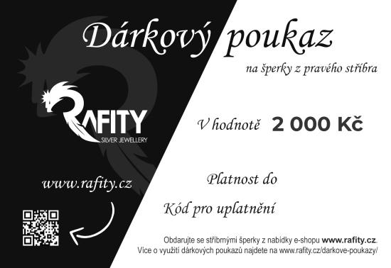 2000Kč  - Tištěný dárkový poukaz